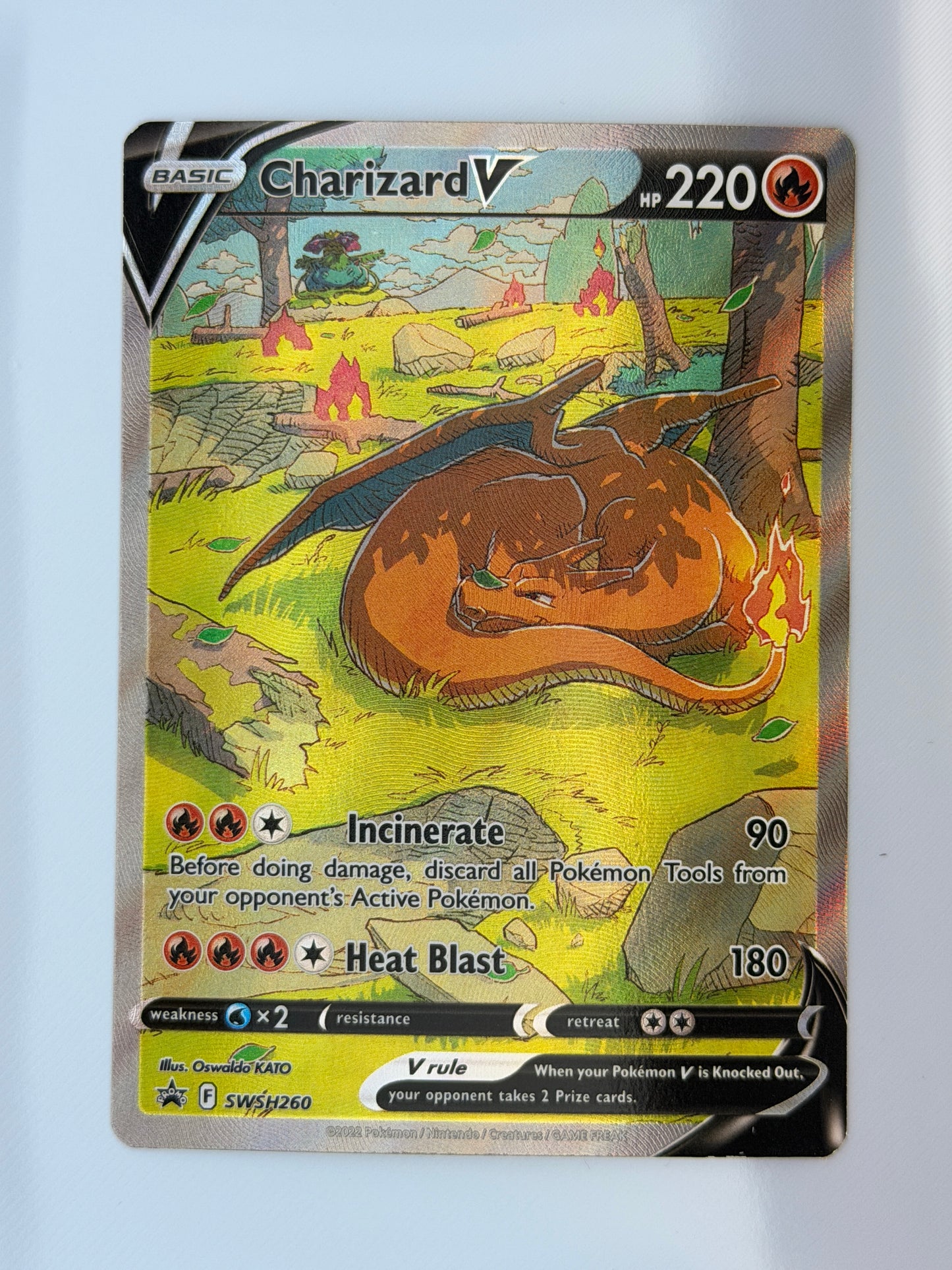 Charizard V SWSH260 Black Star Promo Ultra Rare