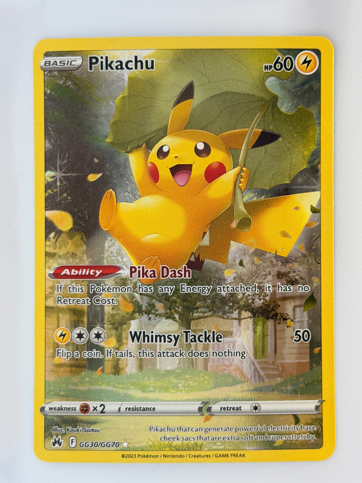Pikachu GG30/GG70 - Crown Zenith Galarian Gallery - Full Art Holo (2nd copy)